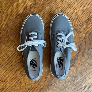 Vans Authentic Lace-Up Shoes in Pewter/Black